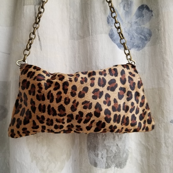 Carla Mancini Leopard Purse/leather/calf hair - Picture 3 of 7
